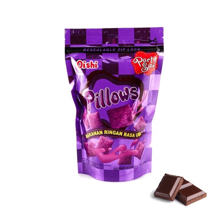 OISHI SNACK PILLOWS UBI PCH 120/110g