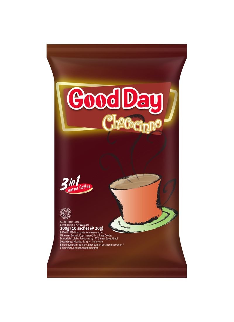 GOOD DAY KOPI INSTANT 3 IN 1 CHOCOCINNO PCK 10x20g