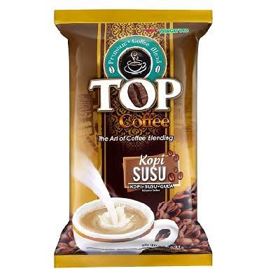 TOP COFFEE KOPI GULA SUSU 3 IN 1 RCG 12x31g