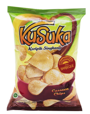 KUSUKA KERIPIK SINGKONG BARBEQUE PCK 180g