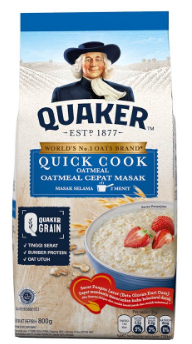 QUAKER OATCOOKING OATMEAL (REFF) BIRU PCK 200g