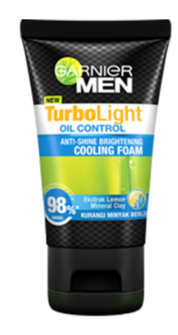 GARNIER MEN TURBO LIGHT OIL CONTROL COOLING FOAM TUB 100mL