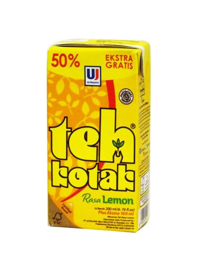 ULTRA TEH KOTAK LEMON TPK 300mL