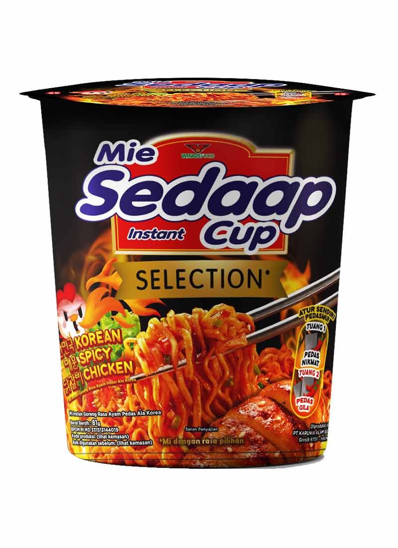 SEDAAP MIE INSTANT KOREAN SPICY CHICKEN CUP 81g