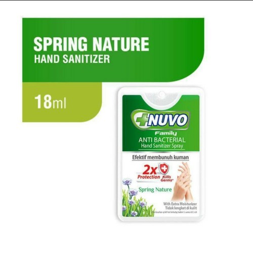 NUVO HAND SANITIZER HIJAU SPRING NATURE POCKET 18ML