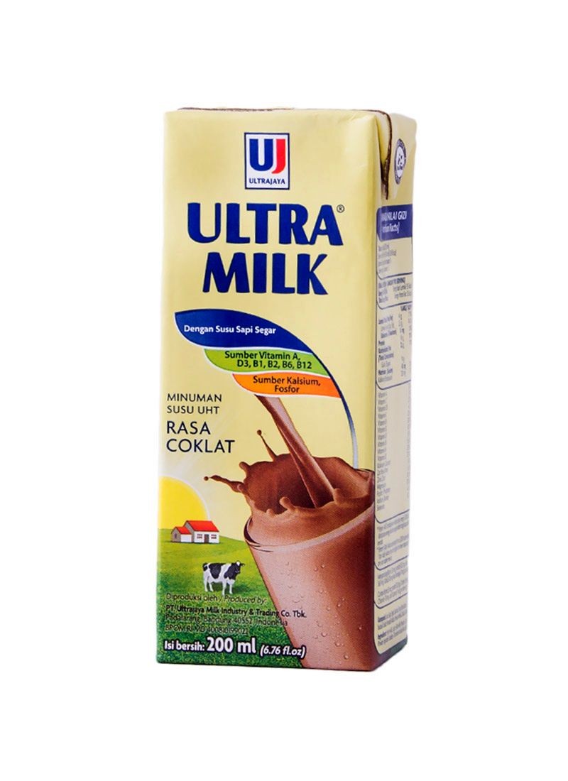 ULTRA SUSU UHT STERIL SLIM COKLAT TPK 200mL