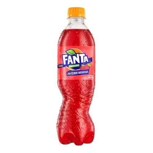 FANTA SOFT DRINK STRAWBERRY PET 390mL