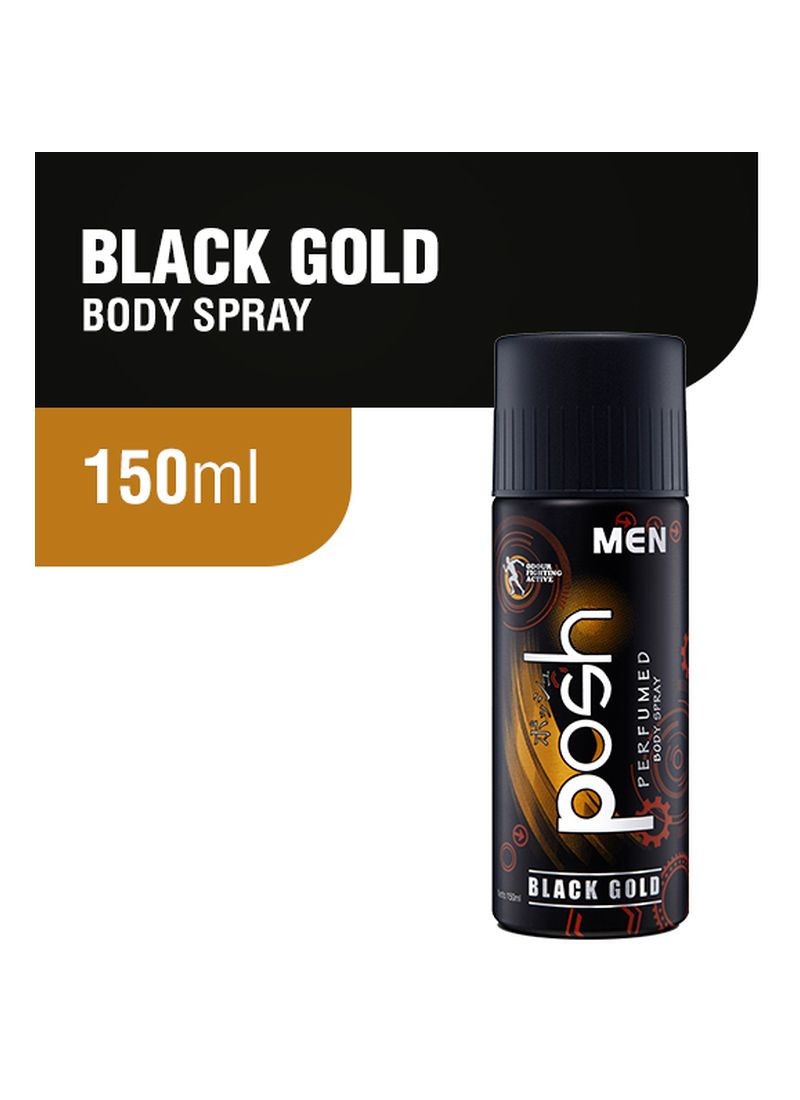POSH BODY SPRAY PERFUMED BLACK GOLD KLG 150mL