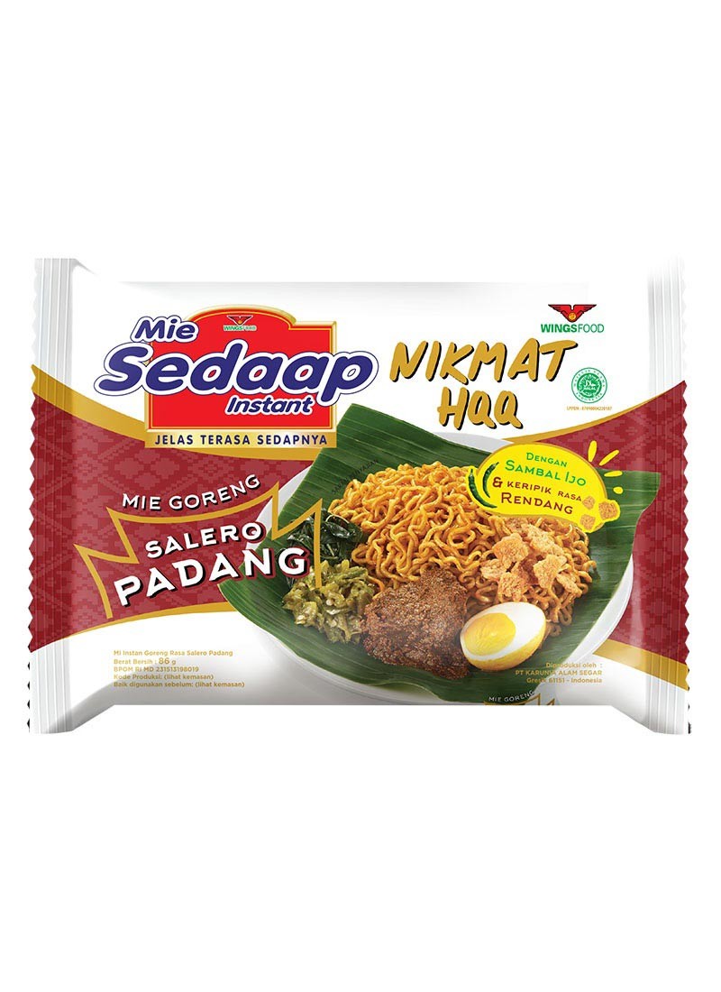 SEDAAP MIE GORENG INSTAN SALERO PADANG PCK 96g