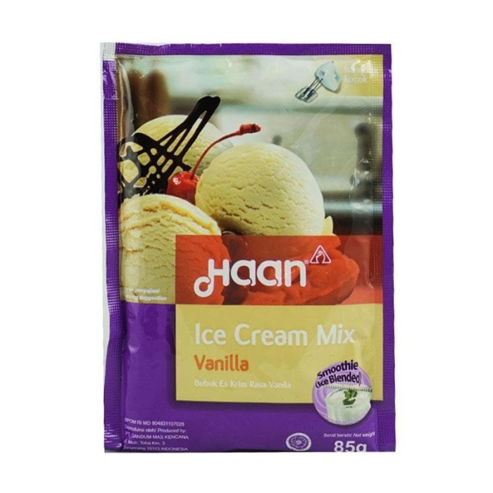 HAAN ICE CREAM MIX VANILLA PCK 85g
