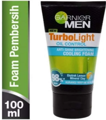 GARNIER MEN TURBO LIGHT OIL CONTROL COOLING FOAM TUB 150mL