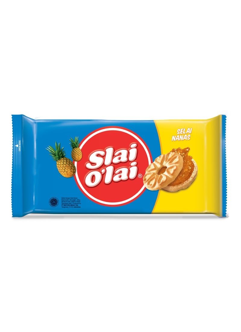 ROMA BISCUIT SUSU+SELAI SLAI OLAI NANAS PCK 24g