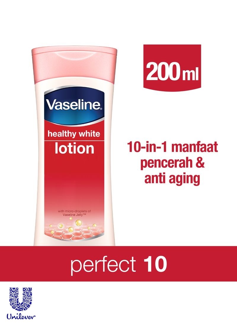 VASELINE BODY LOTION HEALTHY WHITE PERFECT 10 BTL 200mL