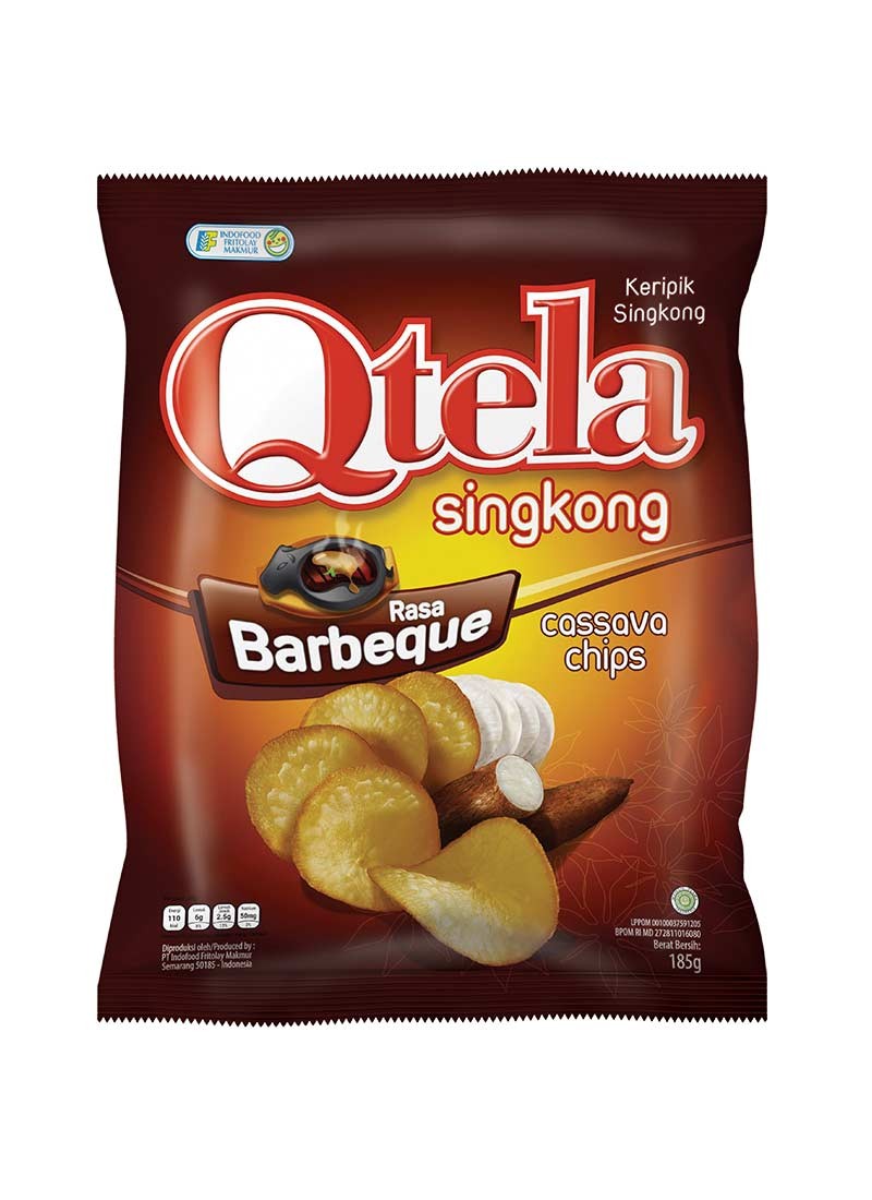 QTELA KERIPIK SINGKONG BARBEQUE PCK 185g