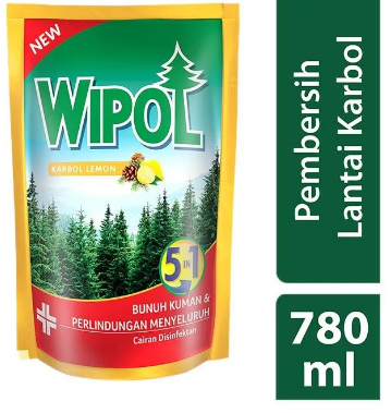 WIPOL PEMBERSIH LANTAI REF LEMON PINE PCH 780mL