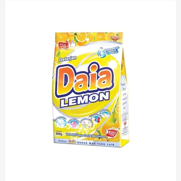 DAIA DETERGENT BUBUK SENSASI SEGAR EKS JRK.LMON BAG 850/900g