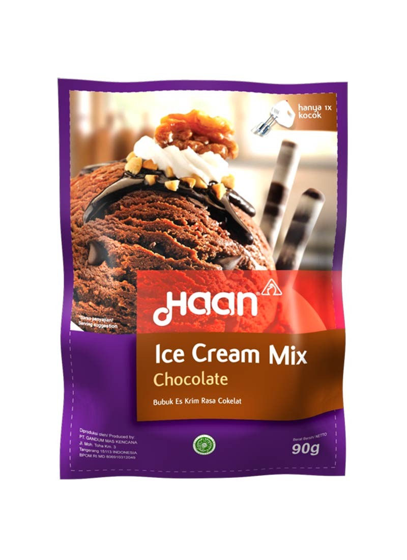 HAAN ICE CREAM MIX CHOCOLATE PCK 90g