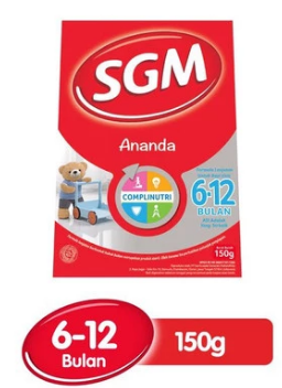 SGM ANANDA 6-12 SUSU FORMULA LANJUTAN DHA+LA / PRESINUTRI BOX 150g