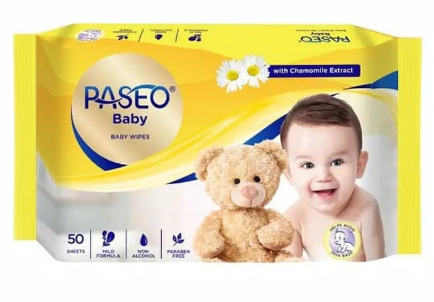 PASEO BABY WIPES 50S PCK
