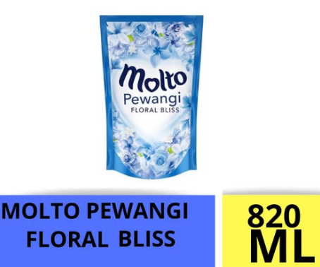 MOLTO PEWANGI PAKAIAN REFF FLORAL BLISS BLUE (NEW) PCH 900/820mL