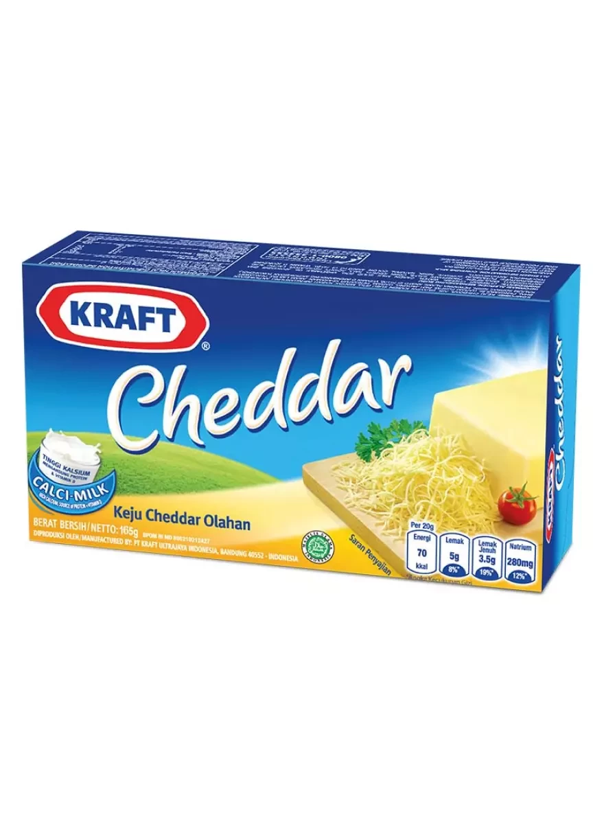 KRAFT KEJU CHEDDAR OLAHAN BOX 165/175g