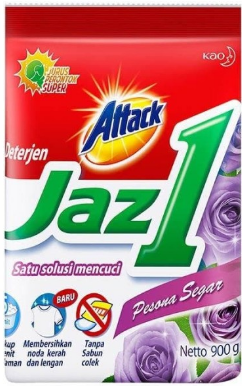 KAO ATTACK DETERJEN POWDER JAZ 1 PESONA SEGAR PCK 900/850g