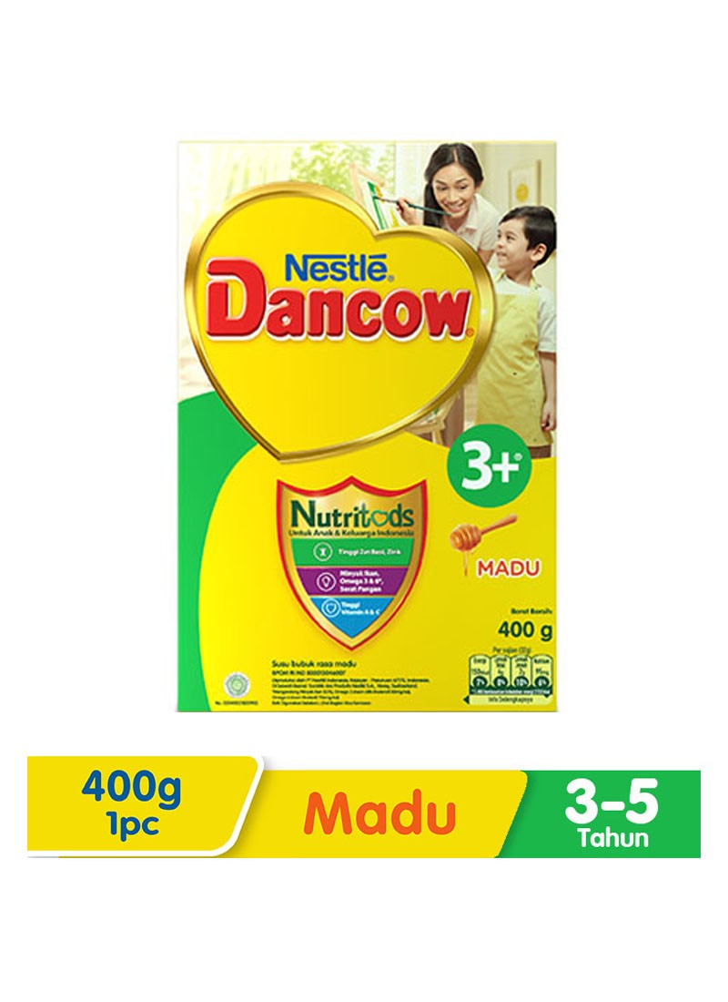 DANCOW 3+ SUSU BUBUK PRTCTS PROBIO MADU BOX 400g