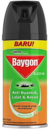 BAYGON INSEKTISIDA SPRAY NATURAL ORANGE KLG 275/200mL