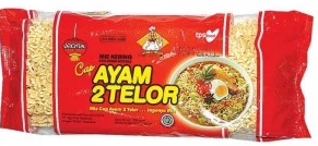 AYAM 2 TELOR MIE TELOR LEBAR KERITING PCK 200g