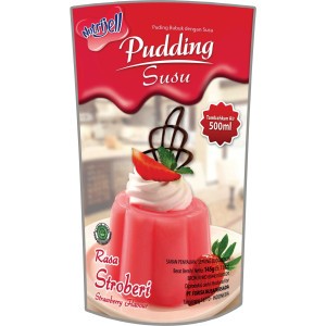 NUTRIJELL PUDDING SUSU POWDER STRAWBERRY PCH 145g