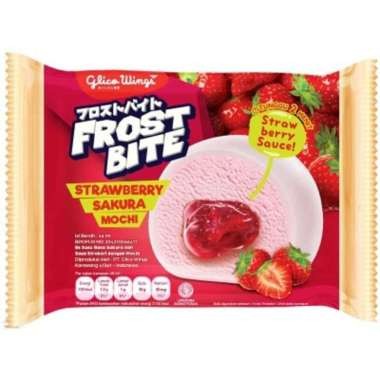 GLICO WINGS ICE CREAM FROST BITE MOCHI STRAWBRY SAKURA PCK 46ml