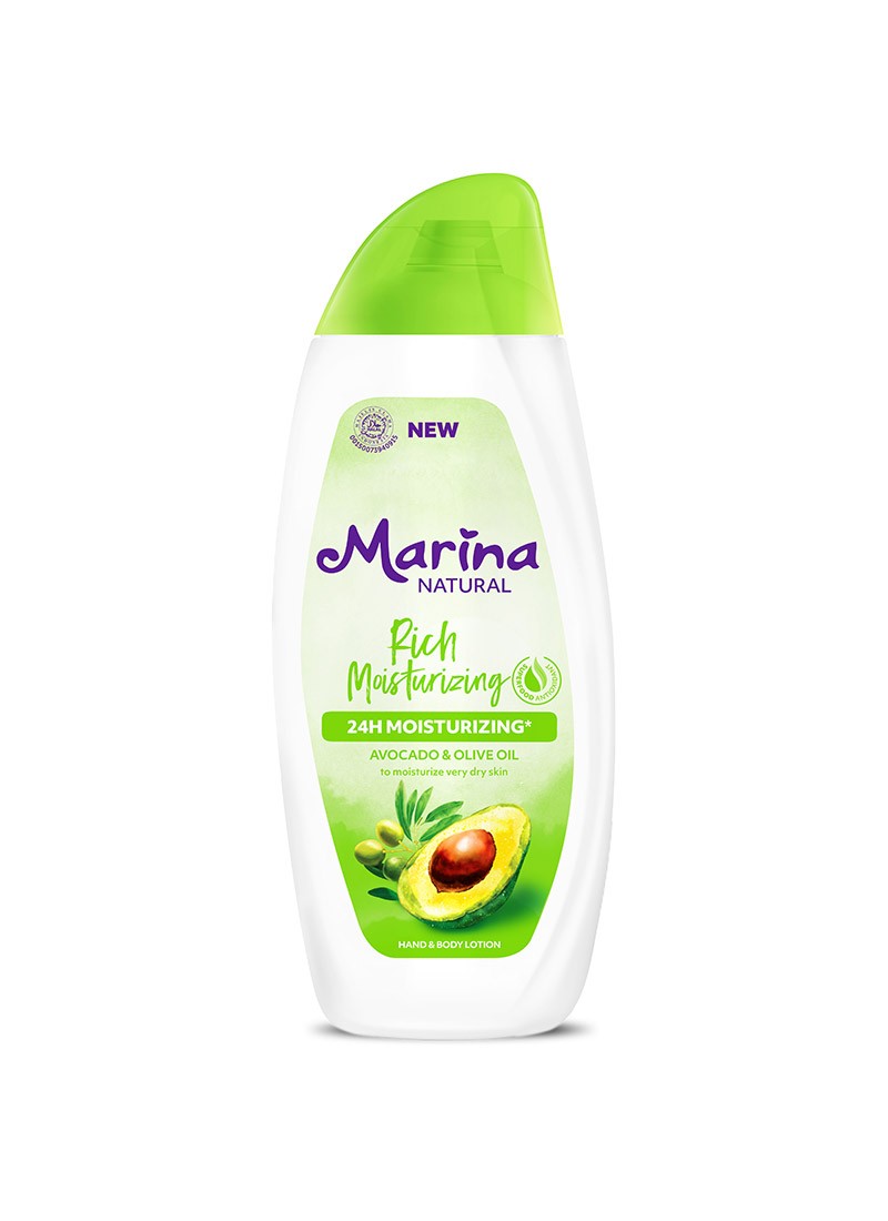 MARINA BODY LOTION NAT. 24H MOIST. / AVOCADO BTL 200mL