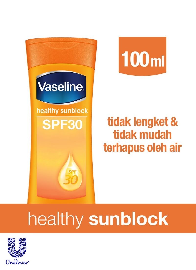 VASELINE INTEN.CARE LOT.(71908) HEALTHY SUNBLOK SPF-30 BTL 100mL