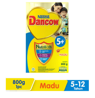 DANCOW 5+ SUSU BUBUK INST CALCI-N MADU BOX 800g