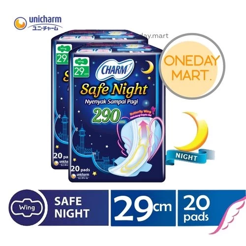 CHARM PEMBALUT SAFE NIGHT 20S WING PCK 29cm