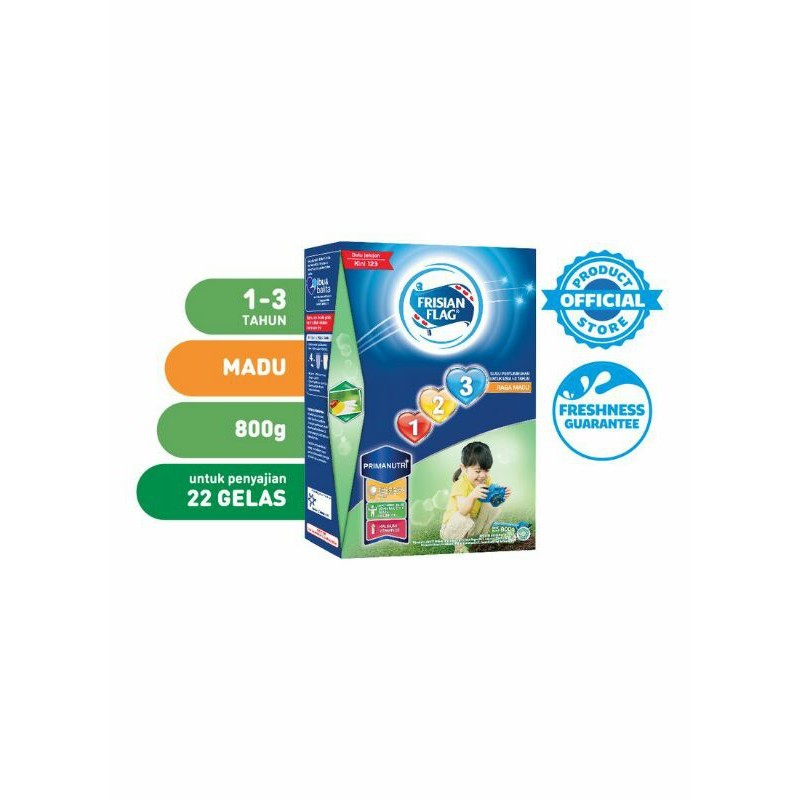 FRISIAN FLAG123 SUSU BUBUK PERTUMBUHAN MADU BOX 800g