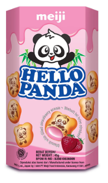 MEIJI BISCUIT HELLO PANDA STRAWBERRY BOX 45g