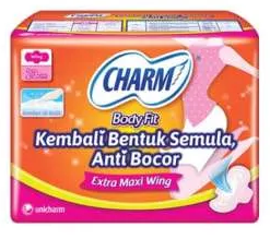 CHARM PEMBALUT WANITA BODY FIT 8S EXT.MAXI N/WING PCK