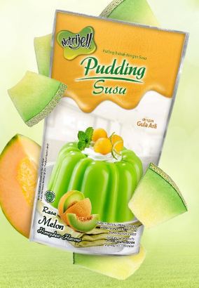 NUTRIJELL PUDDING SUSU POWDER MELON PCH 145g