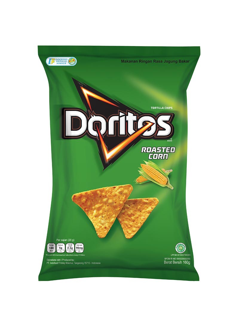 DORITOS SNACK ROASTED CORN PCK 160g