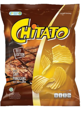CHITATO SNACK POTATO CHIPS SAPI PANGGANG PCK 68g