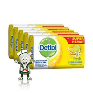 DETTOL SABUN MANDI ANTI BAKTERI FRESH BDD 5x65g
