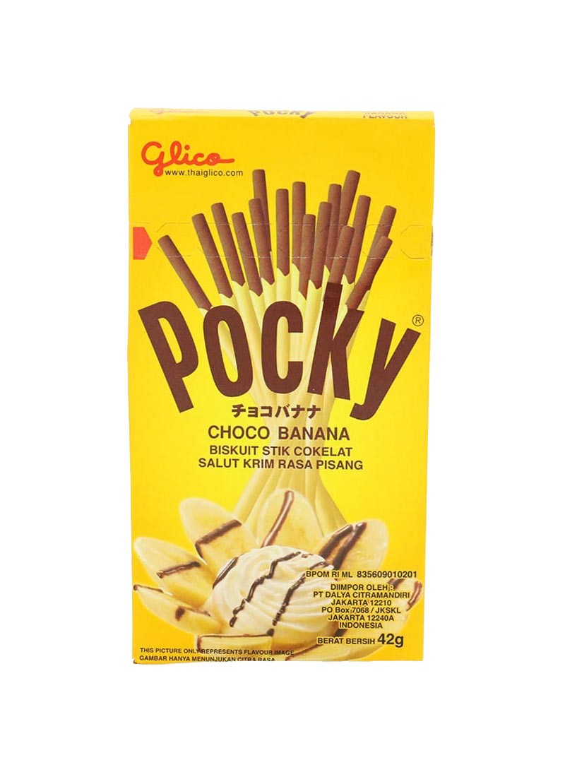 GLICO BISCUIT POCKY CHOCO BANANA BOX 42g