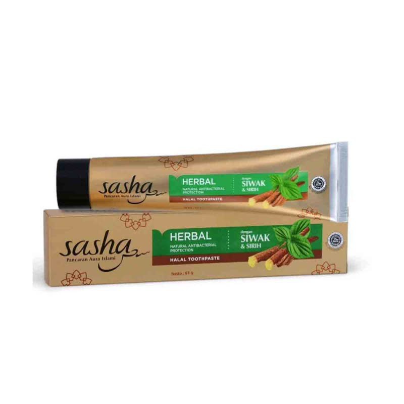 SASHA PASTA GIGI HERBAL TUB 65g