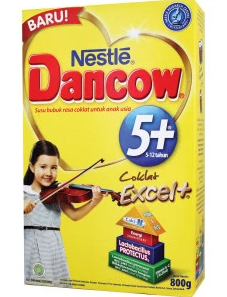 DANCOW SUSU BUBUK 5+ COKLAT BOX 800g