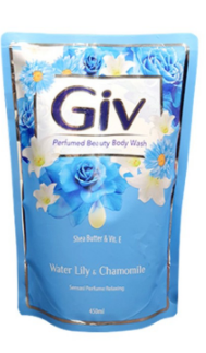 GIV BODY WASH WTR LILY&CHAMO PCH 450mL