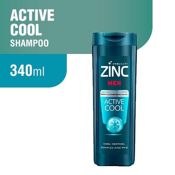 ZINC SHAMPO ACTIVE COOL BTL 340ML