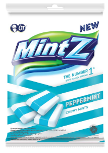 MINTZ CANDY CHEWY MINTS PEPPERMINT PCK 115g