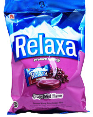 RELAXA CANDY GRAPE PCK 125g