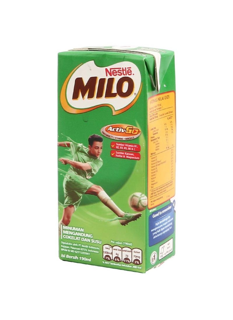 MILO HEALTY DRINK UHT COKLAT TPK 180mL
